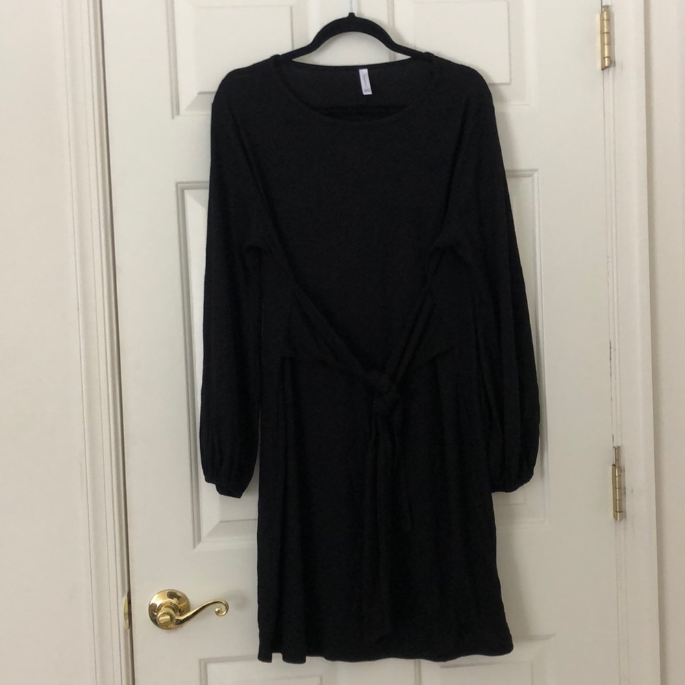 Black long sleeved dress